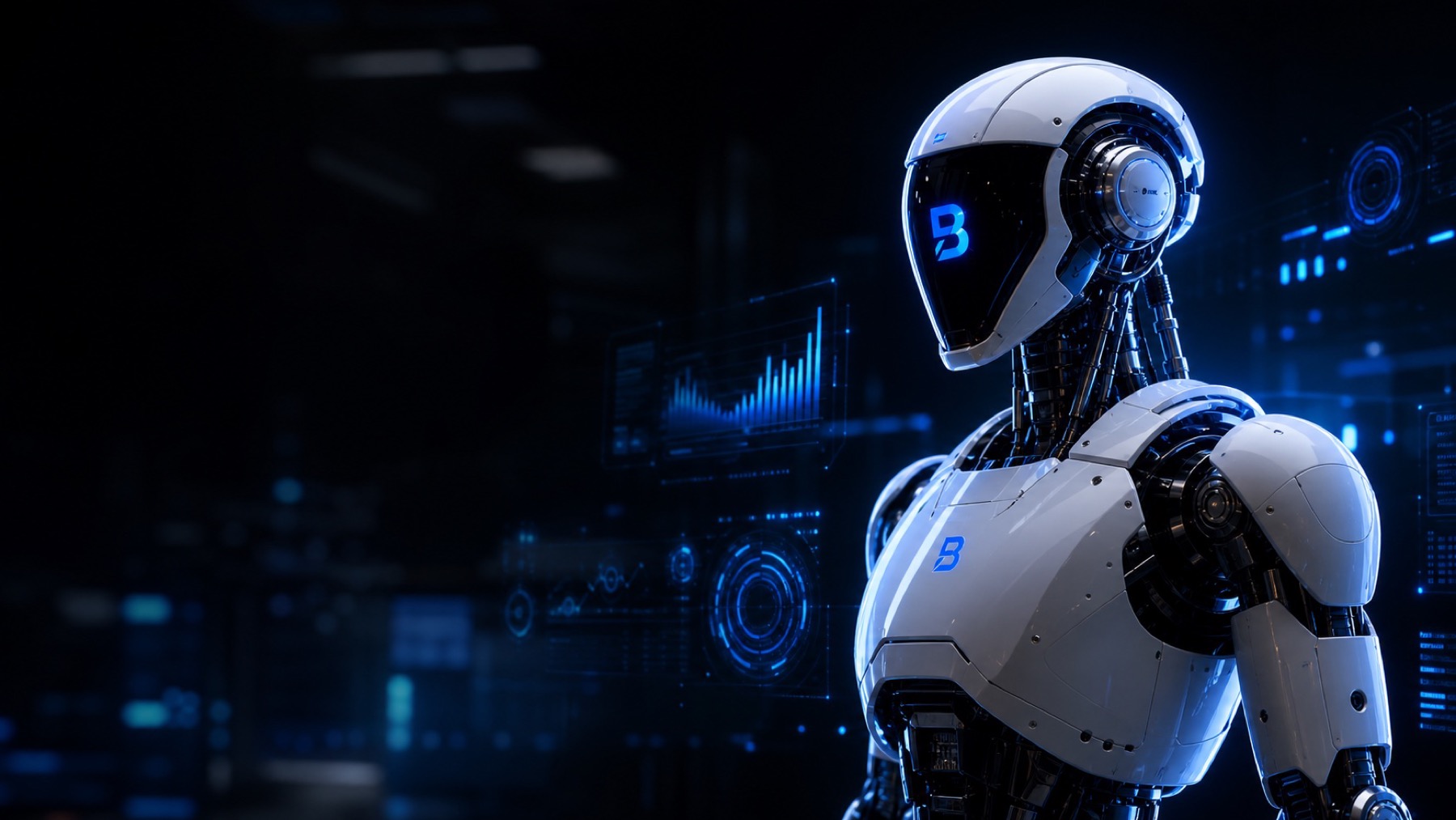 Barcanto AI system in a blue-lit control room